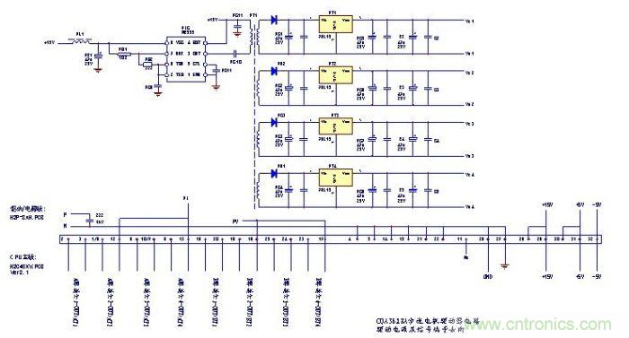 圖2：驅動(dòng)電源及端子信號來(lái)源