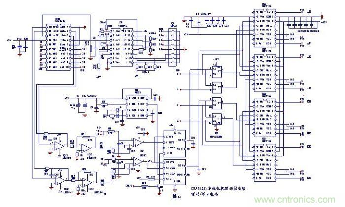 圖3：步進(jìn)電機驅動(dòng)器的脈沖驅動(dòng)電路及步時(shí)電機的工作電流設定電路等