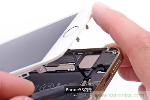 土豪金iPhone 5S拆解：內部結構升級，維修難度增加