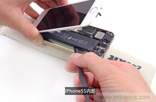 土豪金iPhone 5S拆解：內部結構升級，維修難度增加