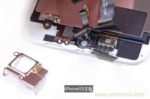 土豪金iPhone 5S拆解：內部結構升級，維修難度增加