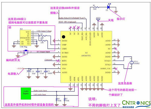 達人創(chuàng )意DIY:無(wú)線(xiàn)2.4G音頻收發(fā)器