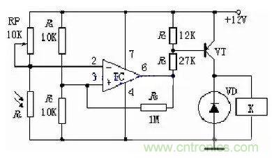 光敏電阻式光控開(kāi)關(guān)典型應用電路解析 光敏電阻式光控開(kāi)關(guān)典型應用電路解析