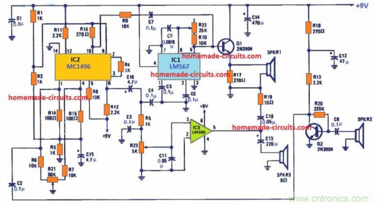 如何使用多普勒效應的運動(dòng)檢測器電路