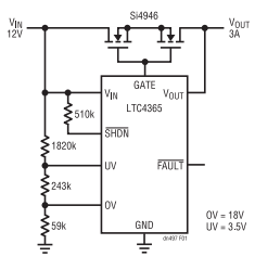 為敏感電路提供過(guò)壓及電源反接保護！
