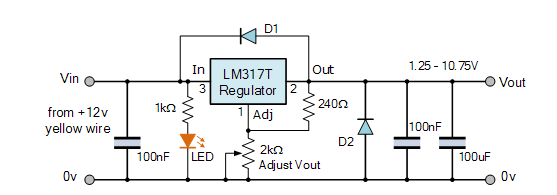 如何使用LM317T創(chuàng  )建可變電壓電源