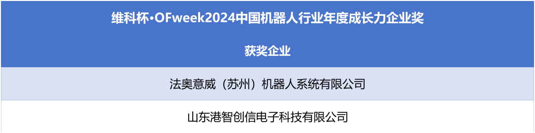 榮耀時(shí)刻！維科杯·OFweek 2024中國機器人行業(yè)年度評選獲獎榜單盛大揭曉